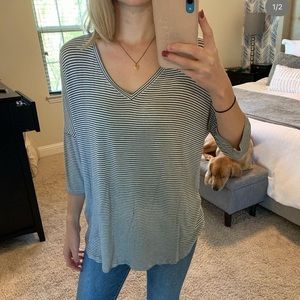 American eagle soft striped top